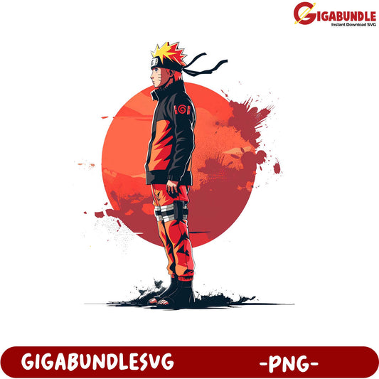 Naruto Character Standing Design Creative PNG Image Download