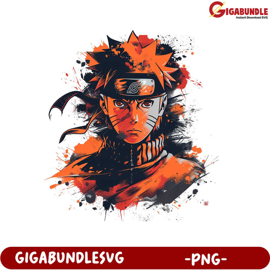Naruto Heroic Character PNG Art for Fans and Collectors