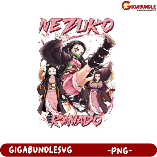 Nezuko Kamado Anime Character PNG Artwork for Fans and Collectors