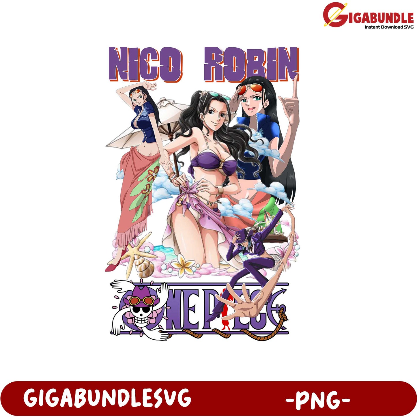 Nico Robin One Piece PNG Artwork for Fans and Collectors