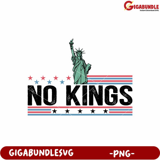No kings black design png, black graphic png, bold typography png