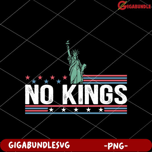 No kings white png,  white typography png, bold text png
