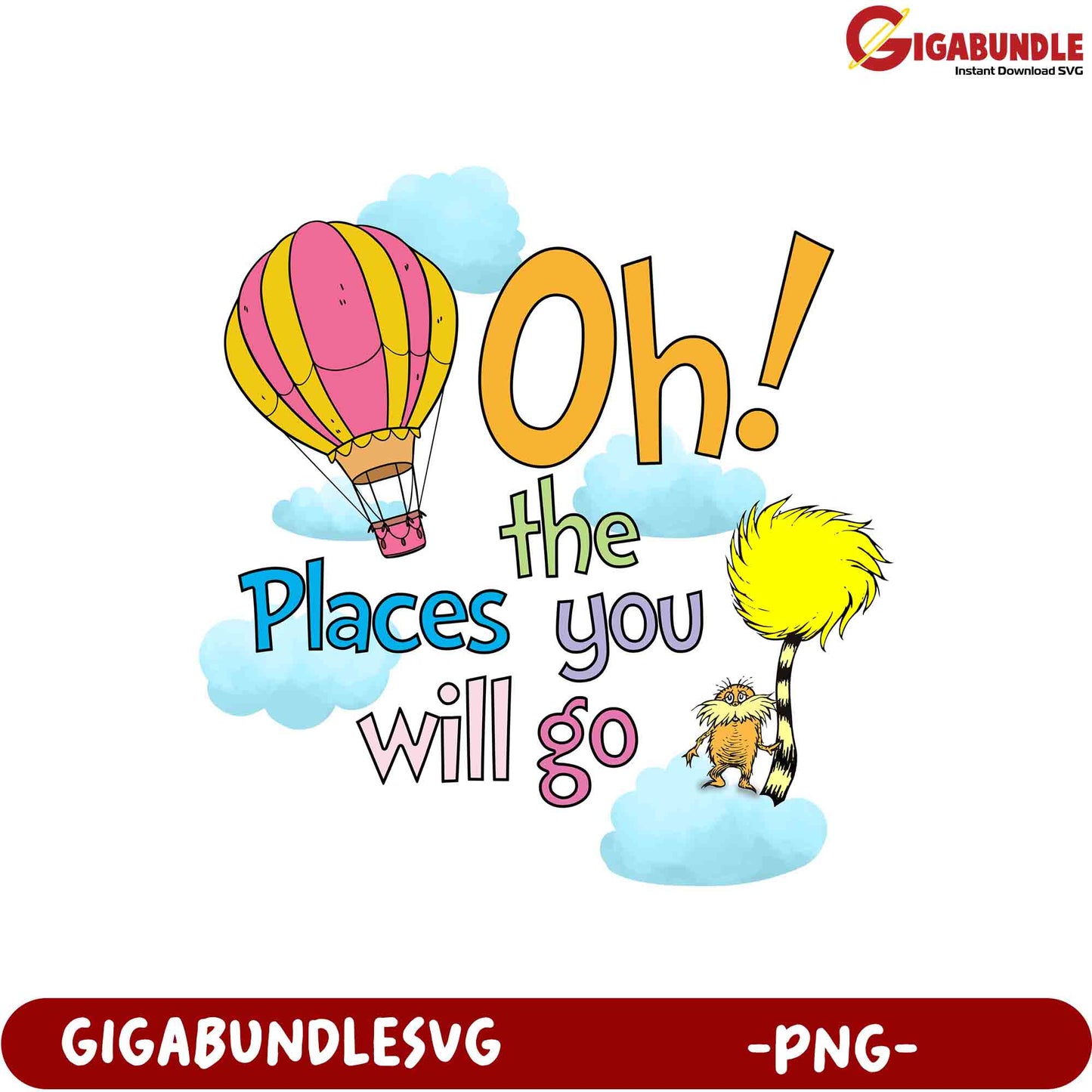 Oh, the Places You'll Go! PNG