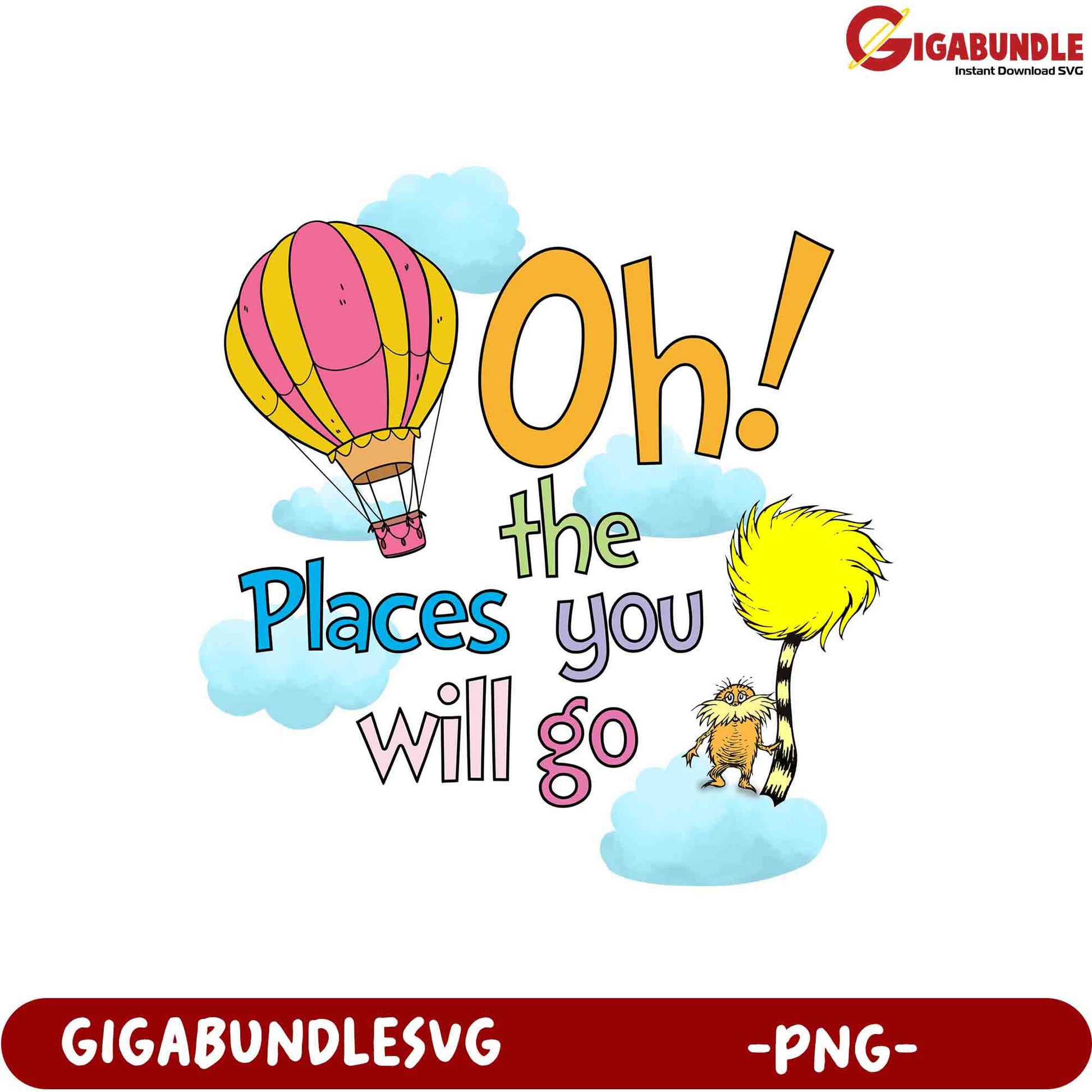 Oh, the Places You'll Go! PNG