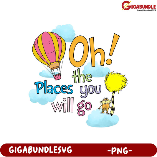 Oh, the Places You'll Go! PNG