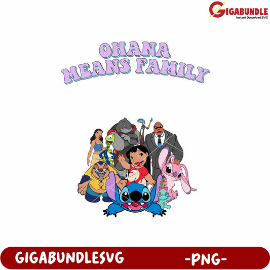 Ohana mean family pnglilo and stitch png, ohana quote png