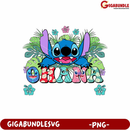 Ohana means family png,  lilo and stitch quote png, disney family quote png