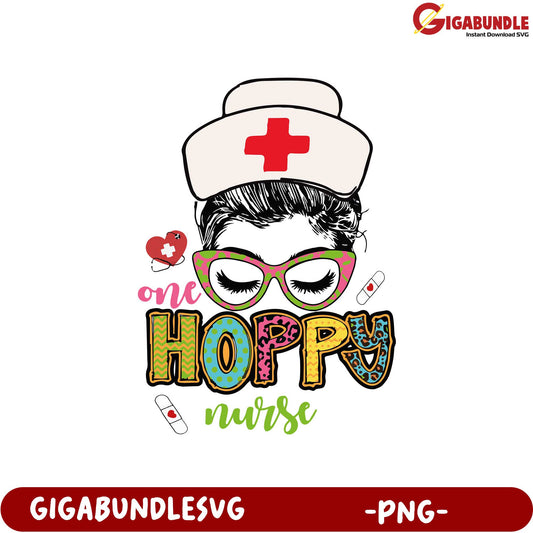 One Hoppy Nurse PNG Design for Fun Medical-Themed Projects