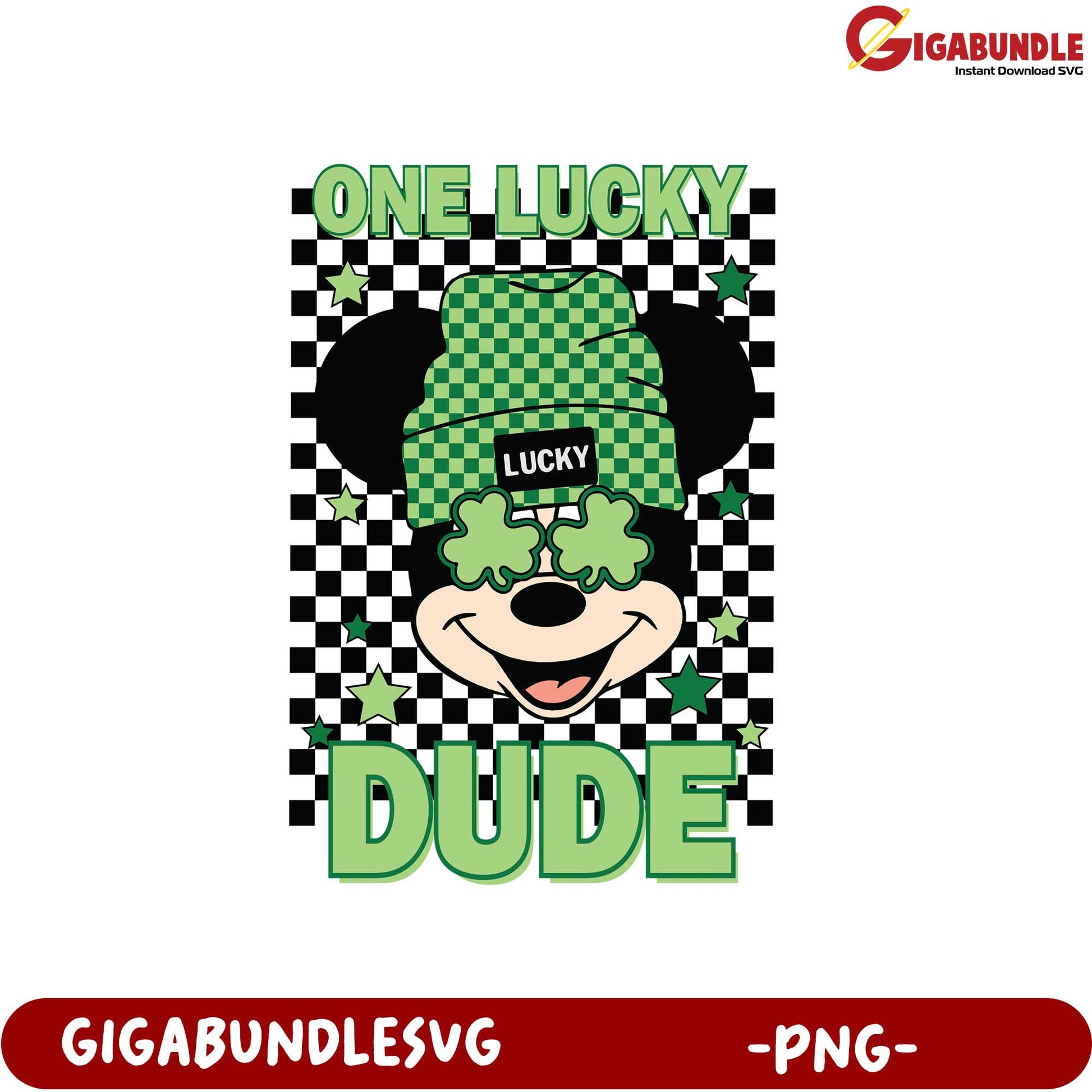 One Lucky Dude SVG PNG Design for St. Patrick's Day Fun