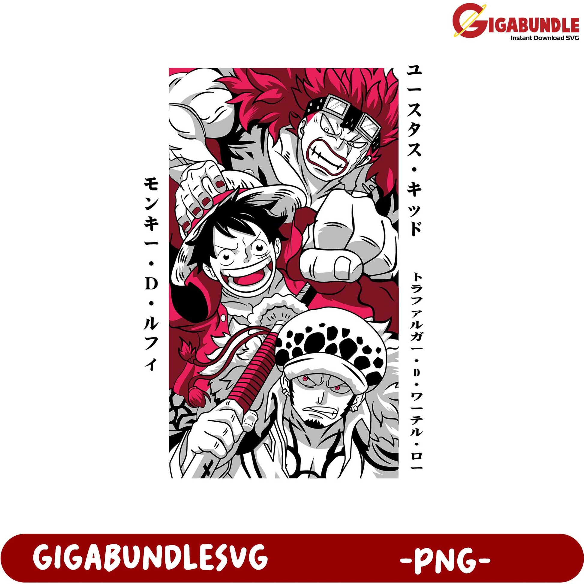One Piece Character Art PNG Design for Fans and Collectors