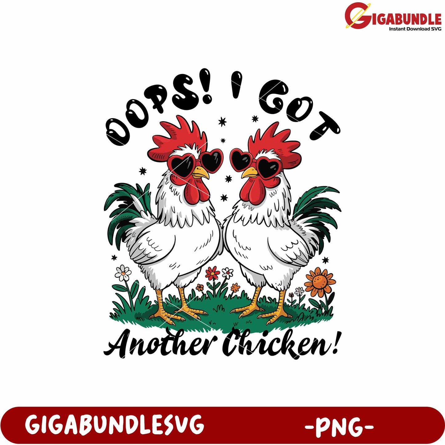 Oops got another chiken png, oops moment png, cute chuken png