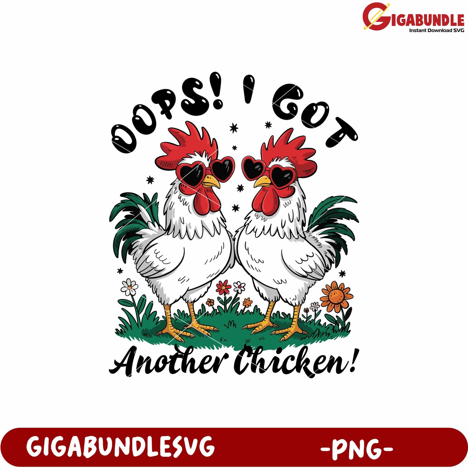Oops got another chiken png, oops moment png, cute chuken png