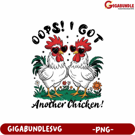 Oops got another chiken png, oops moment png, cute chuken png