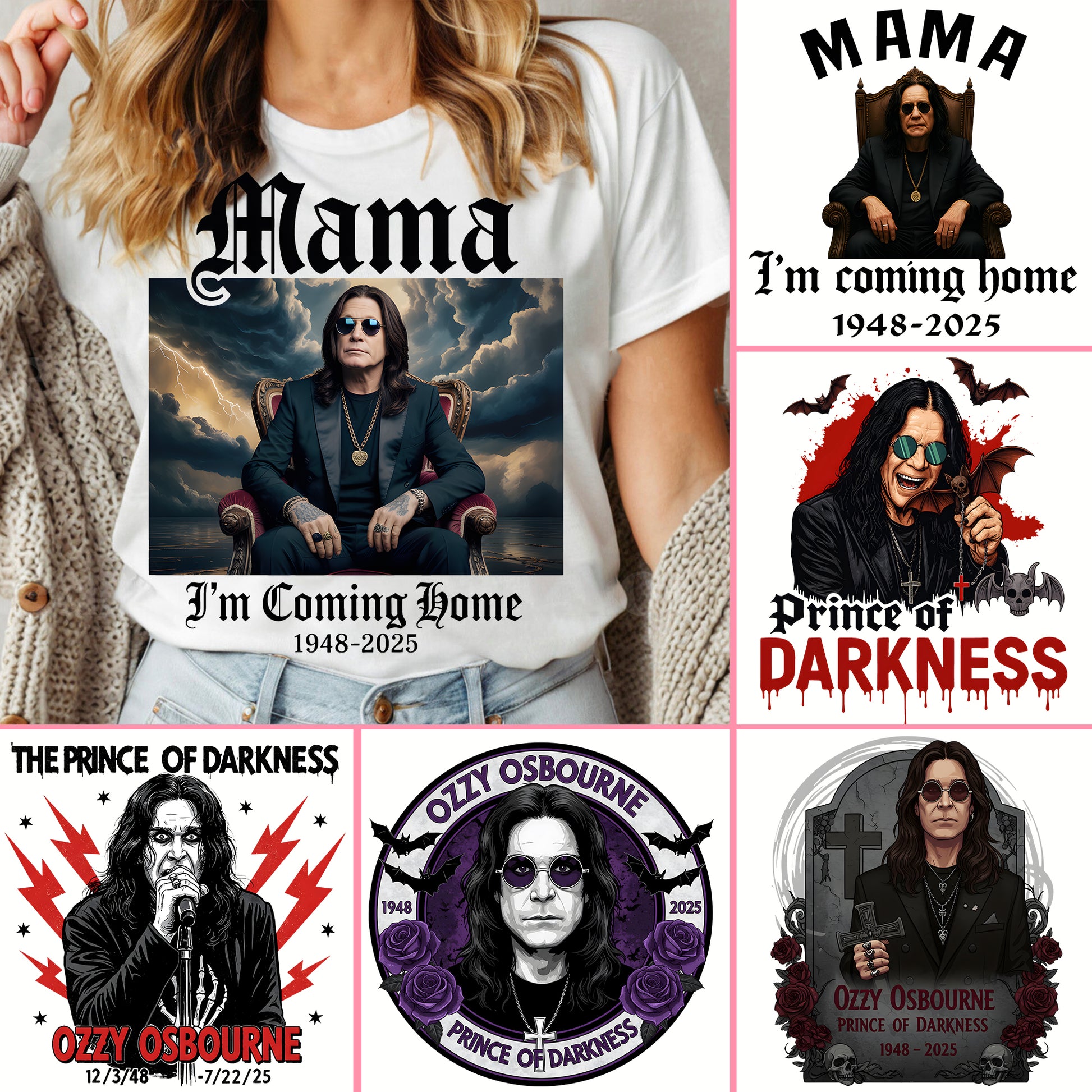 Ozzy Osbourne Memorial PNG, Prince of Darkness Png