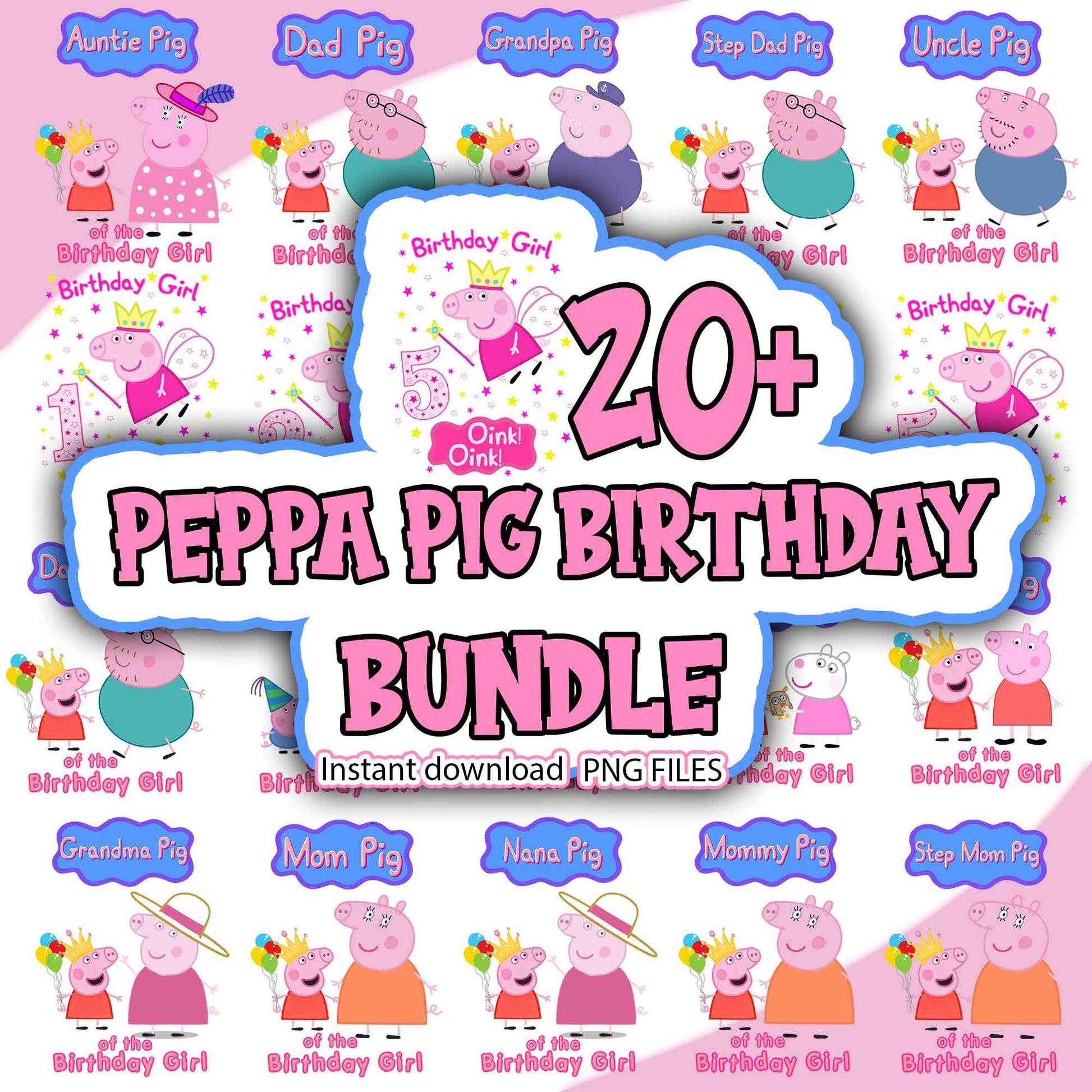 Peppa Pig Birthday Bundle Png