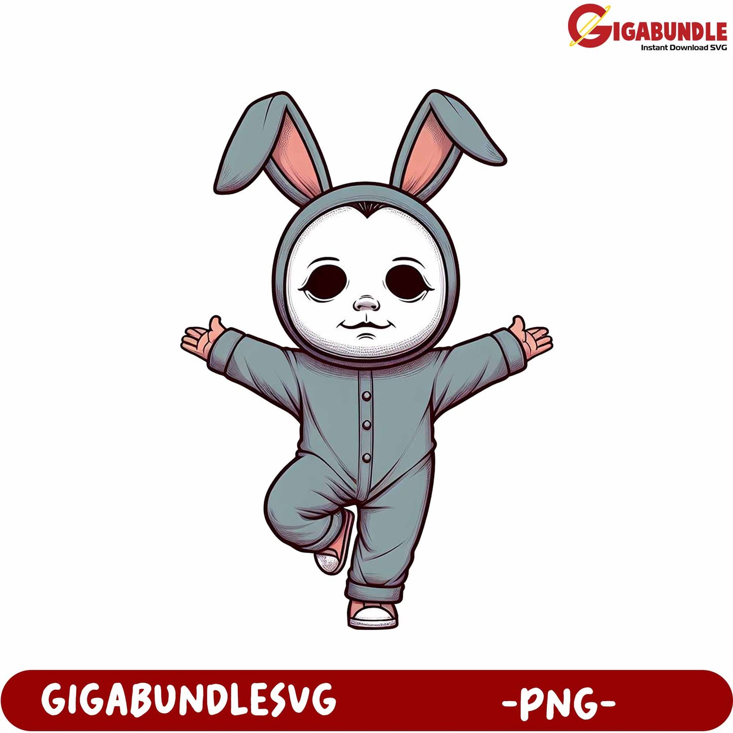Playful Bunny Character Design for Fun Celebrations - PNG