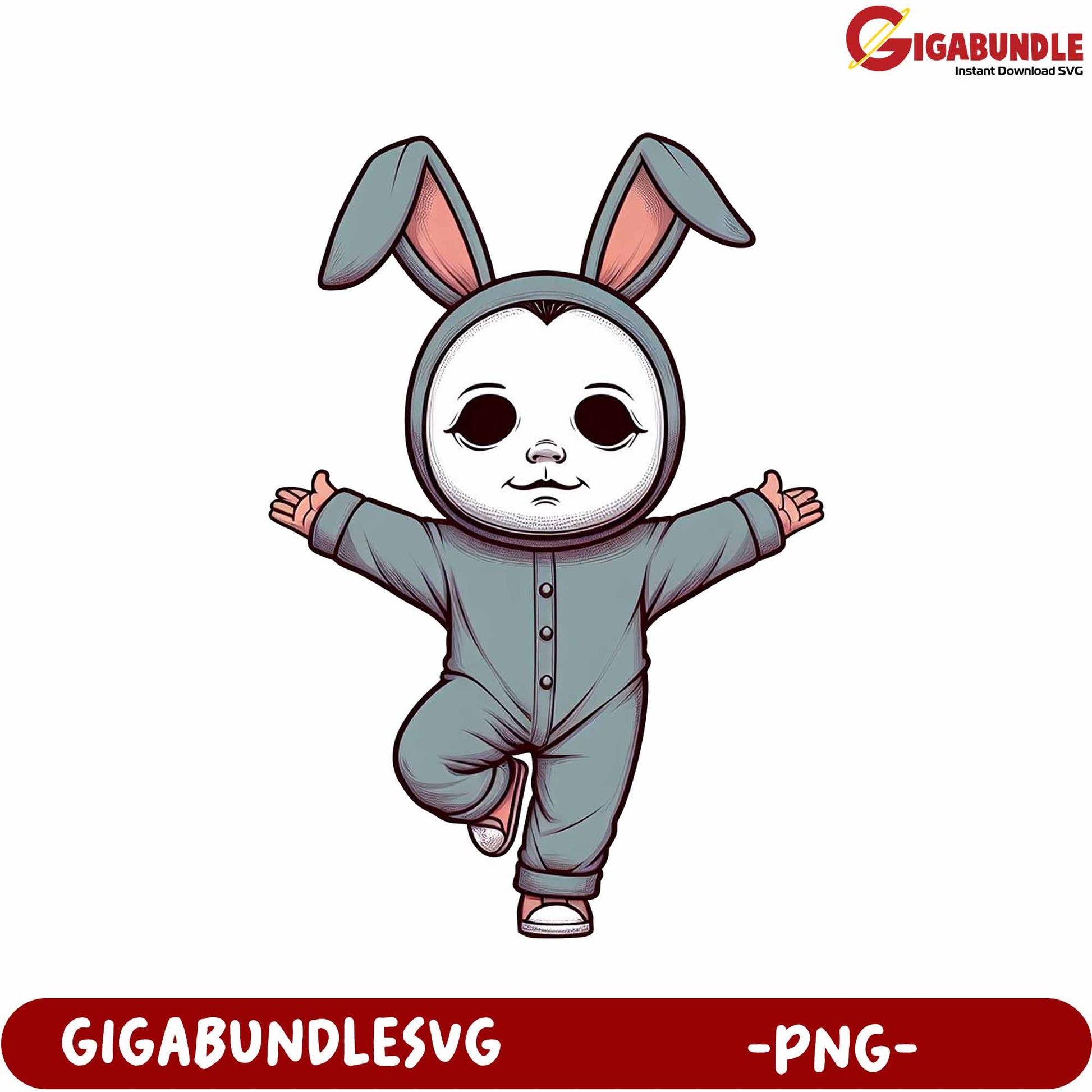 Playful Bunny Character Design for Fun Celebrations - PNG