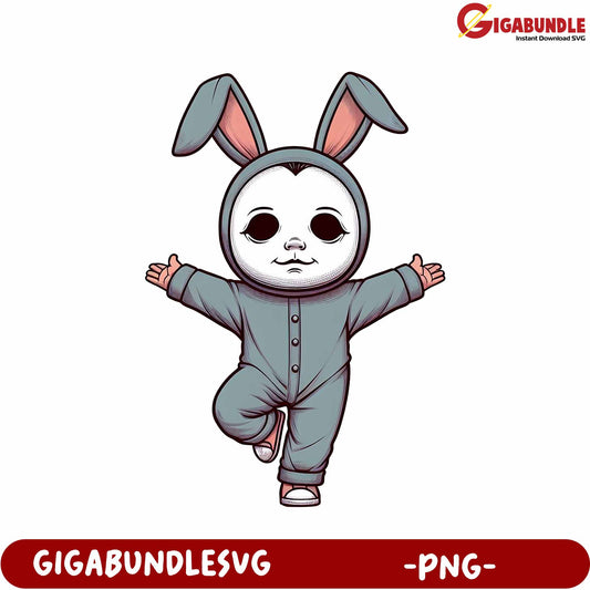 Playful Bunny Character Design for Fun Celebrations - PNG