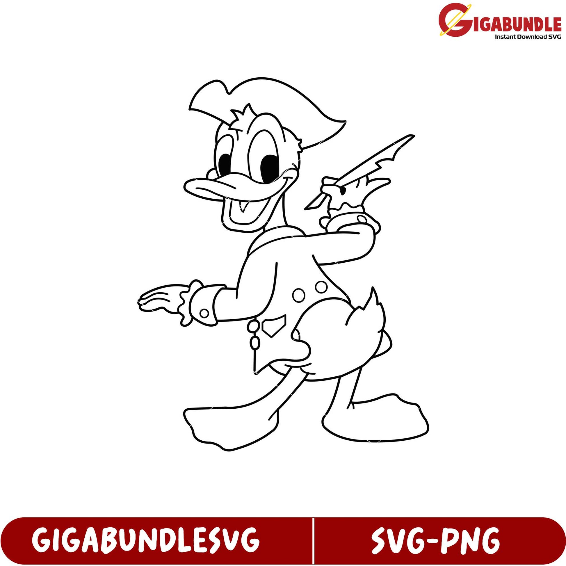 Playful Cartoon Duck Design for Kids Coloring Activities SVG Format