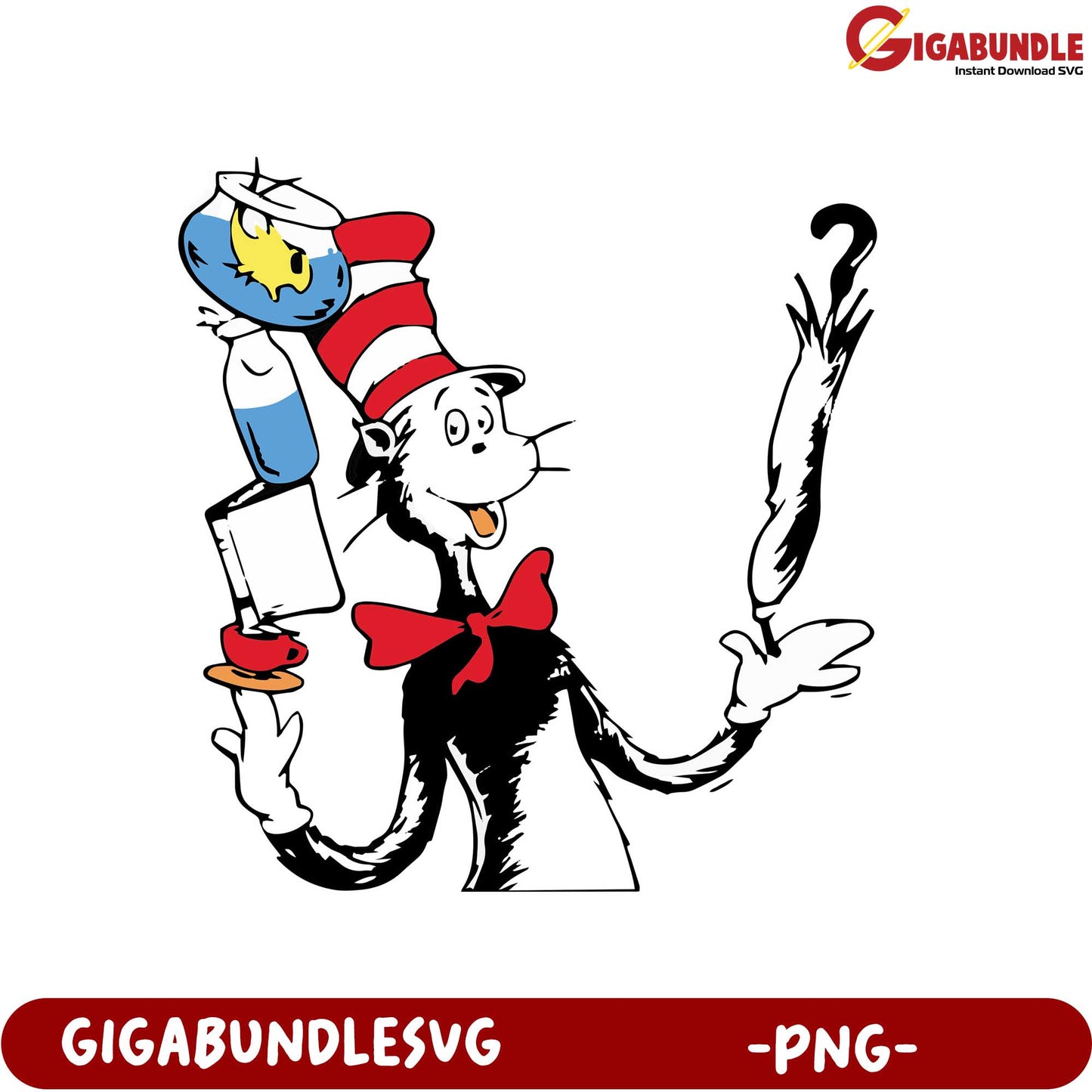 Playful Cat in the Hat PNG File for Fun and Creative Projects