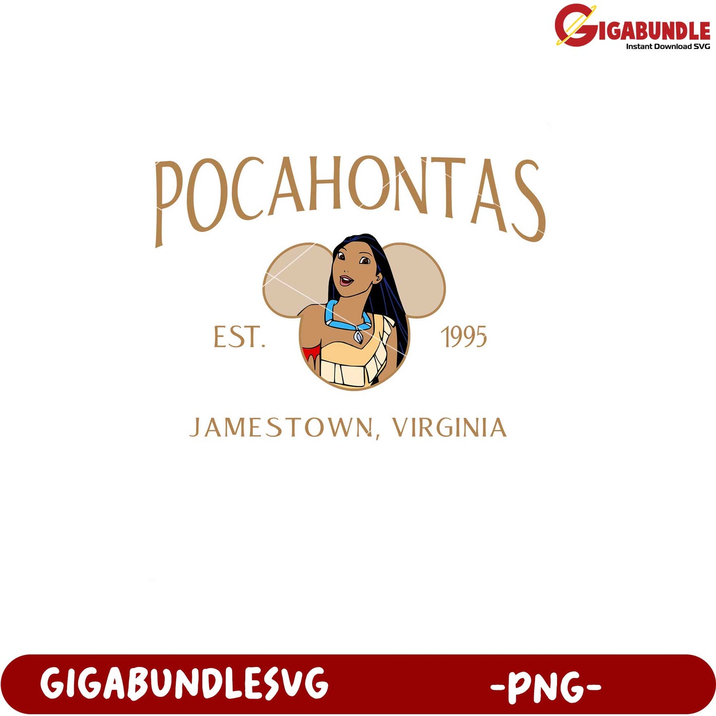 Pocahontas Jamestown Virginia PNG Cartoon Graphic Design