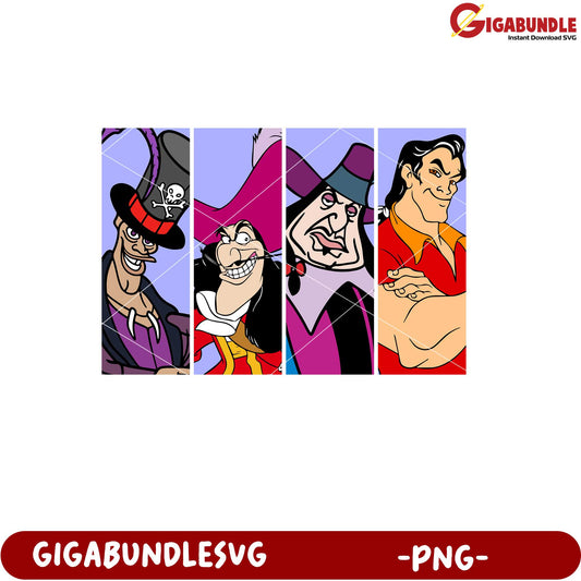 Popular Cartoon Villains Icon Set for Downloads PNG