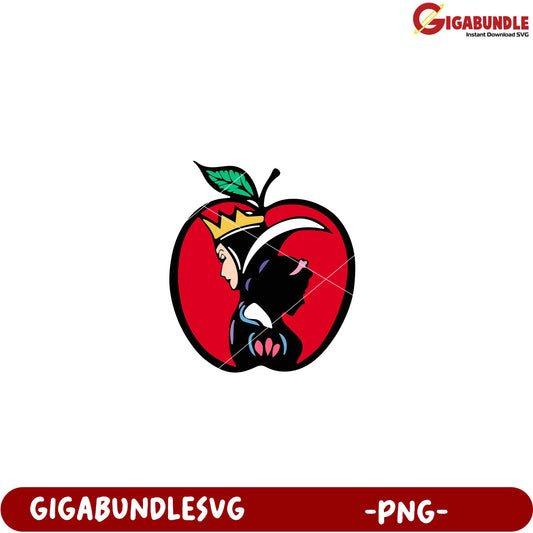 Queen Iconic Apple Graphic Design Download PNG File