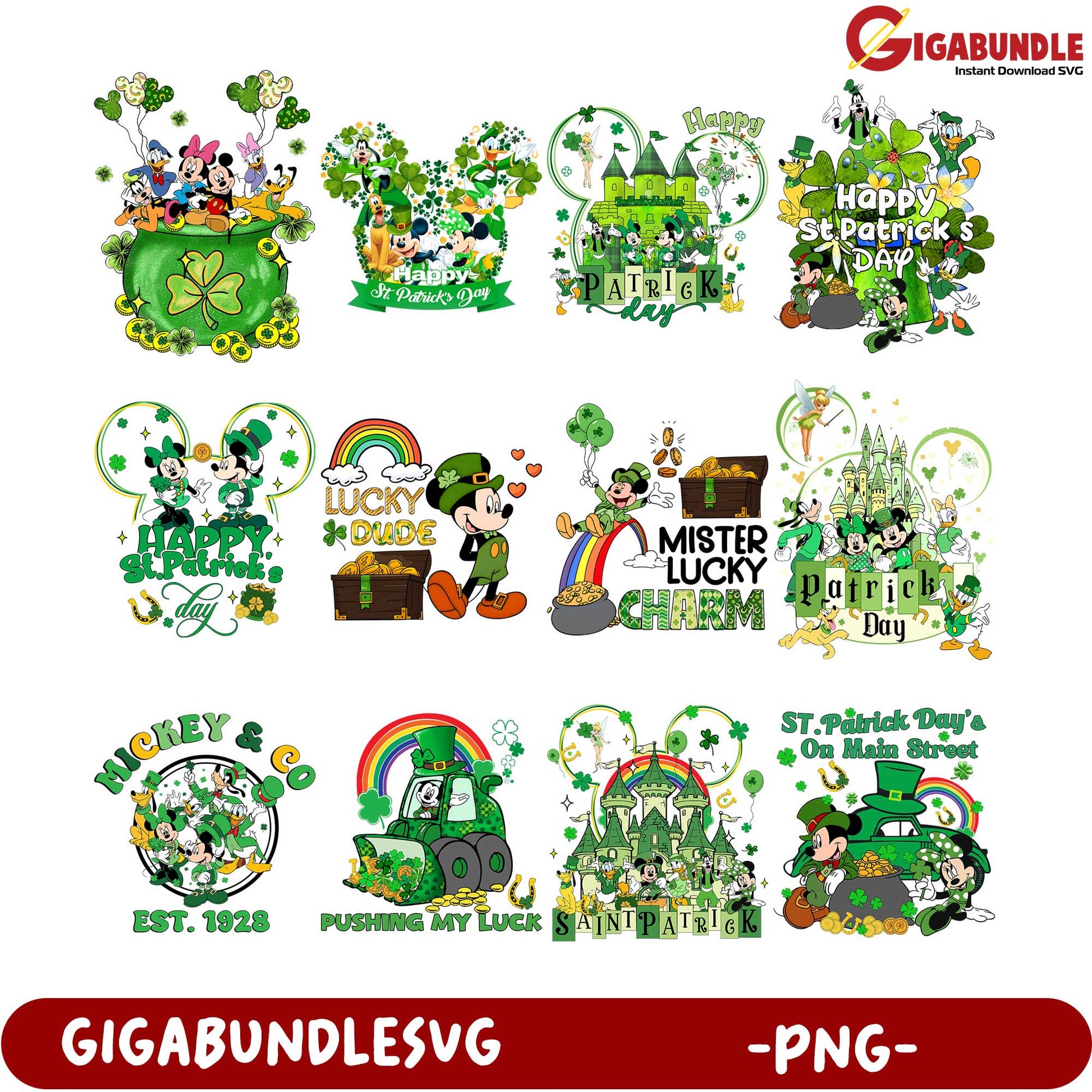 Saint Patrick's Day PNG Bundle Fun Designs for Celebrations