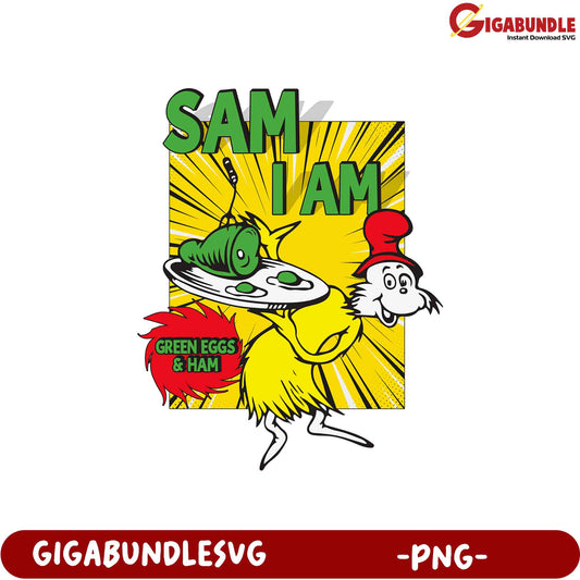 Sam I Am PNG Green Eggs & Ham SVG