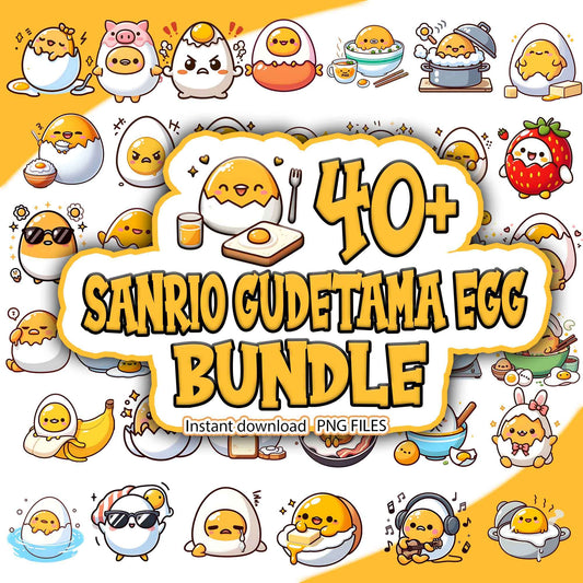Sanrio gudetama Egg Bundle Png
