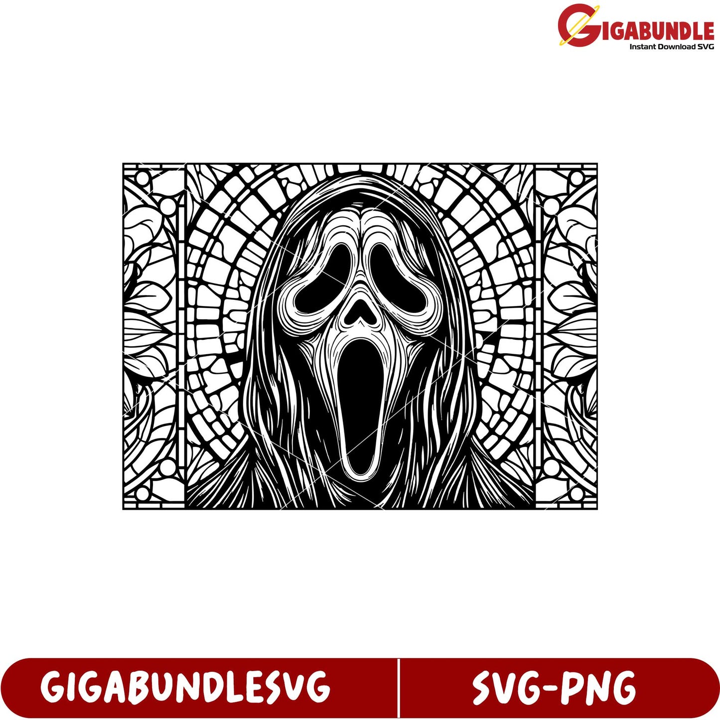 Screaming Ghost Illustration SVG Design for Creative Projects Download