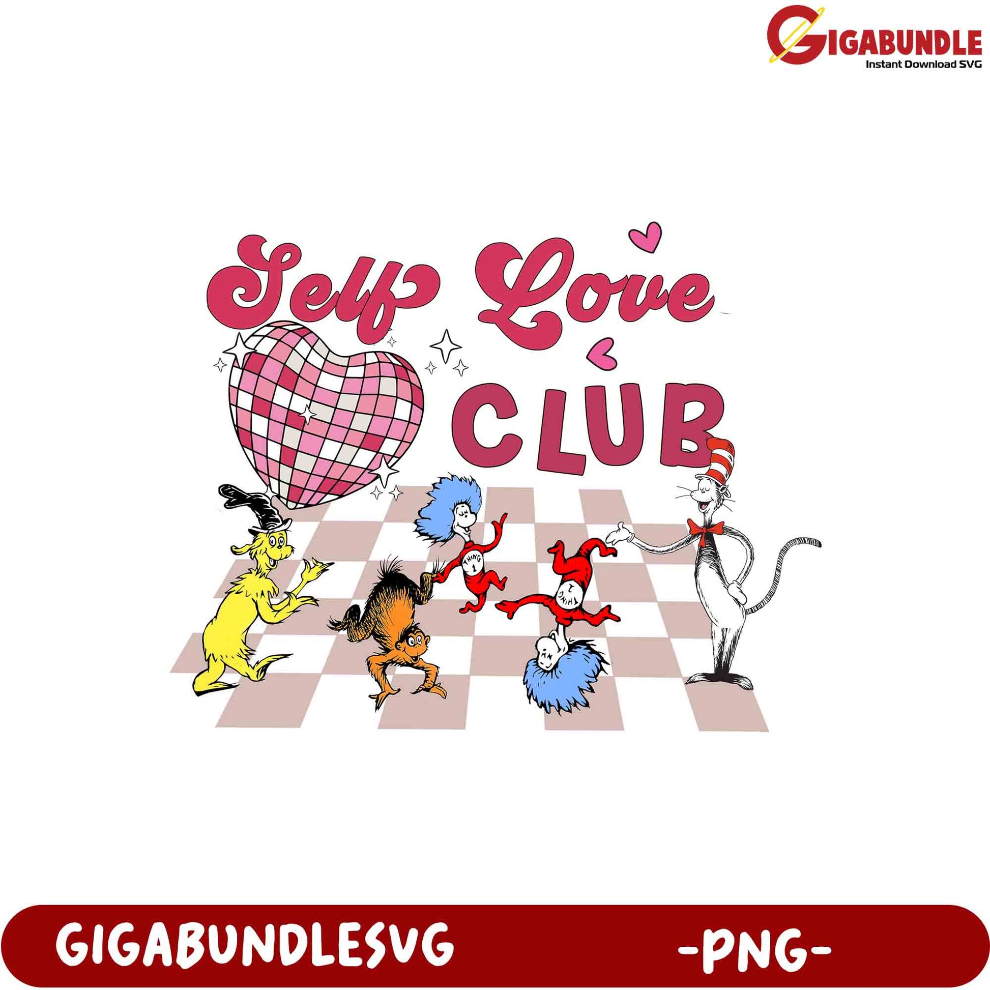 Self Love Club PNG  Cat in the Hat SVG