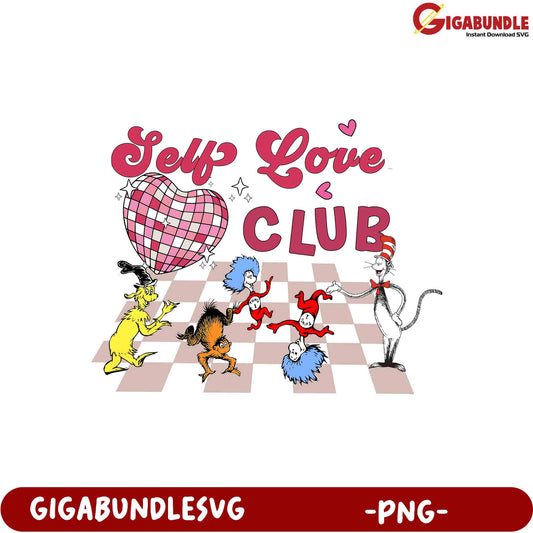 Self Love Club PNG  Cat in the Hat SVG