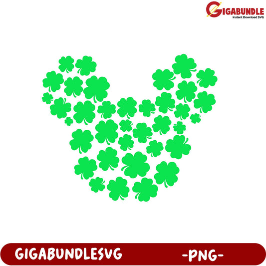 Shamrock Heart Design PNG  St. Patrick's Day Clipart