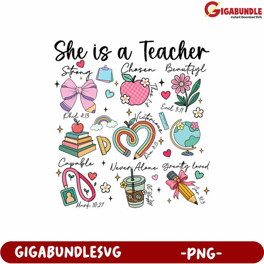 She is a teacher png, she is a teacher png, teacher appreciation png