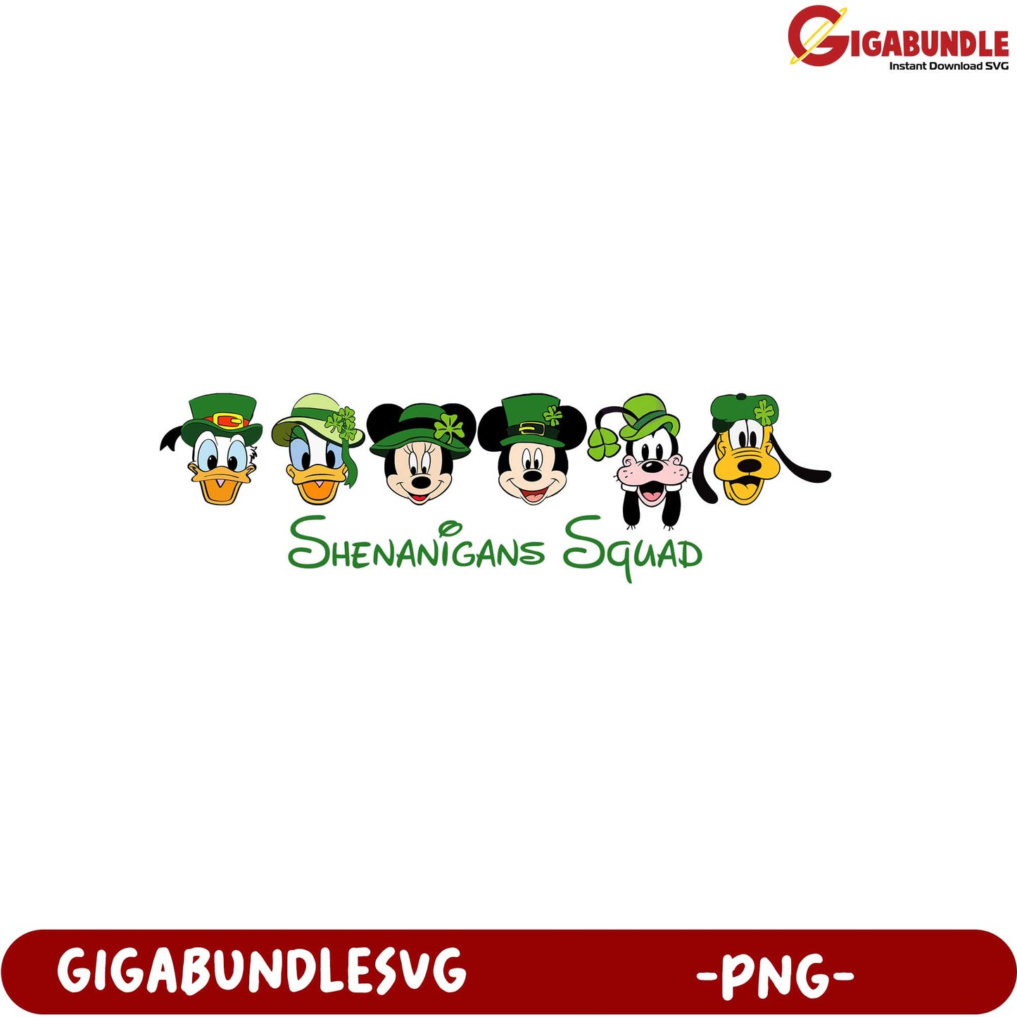 Shenanigans Squad PNG – Fun St. Patrick’s Day Characters Design