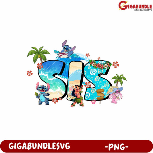 Sis lilo and stitch png, disney sibling png, stitch character png