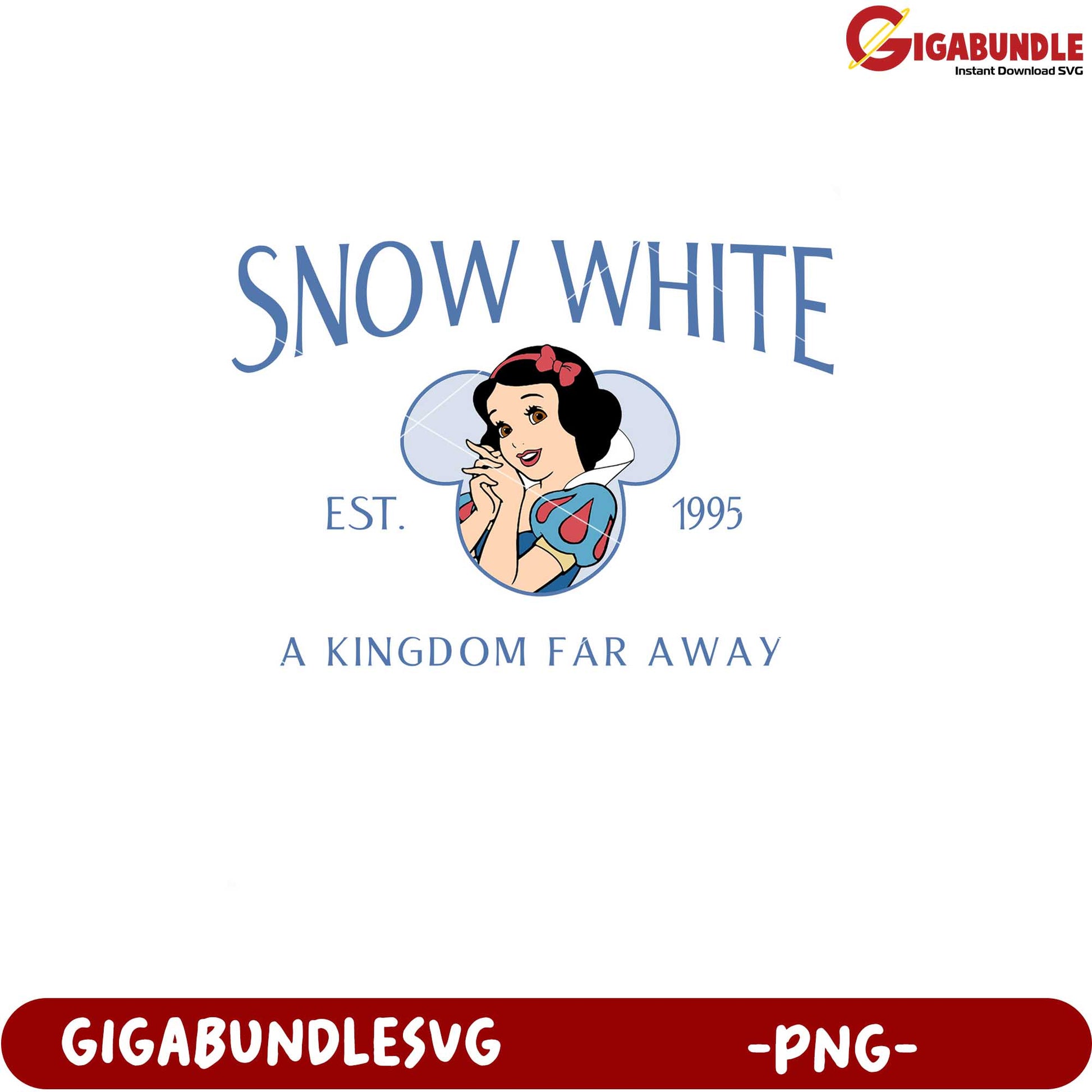 Snow White Vintage Art PNG Product for Collectors 1995