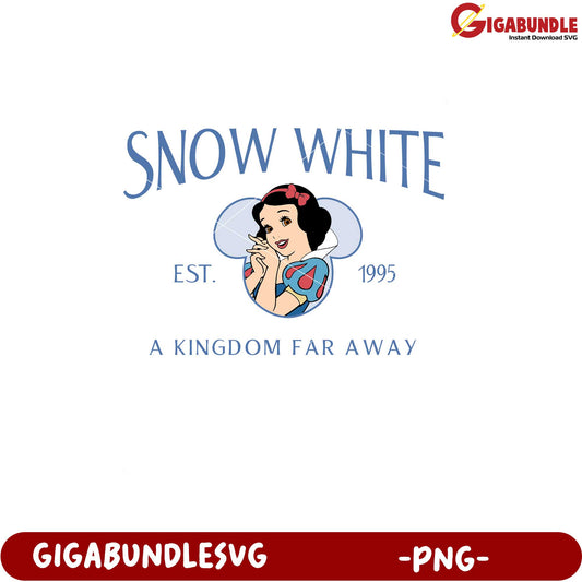Snow White Vintage Art PNG Product for Collectors 1995