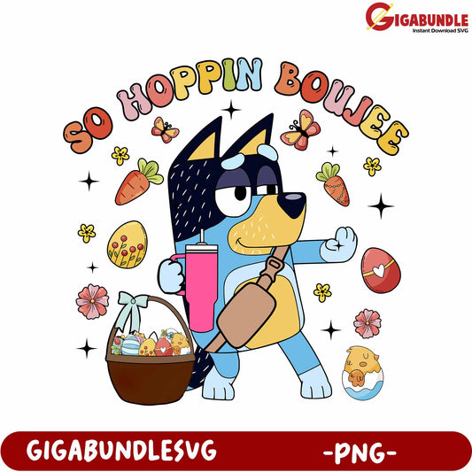 So Hoppin Boujee Colorful PNG Design for Fun Spring Projects
