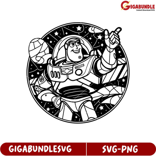 Space Adventure Character SVG Design for Creative Projects Download