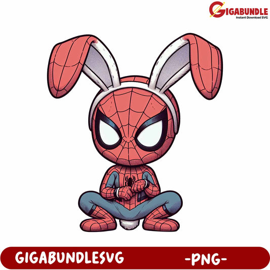 Spider Bunny Character PNG File for Creative Projects
