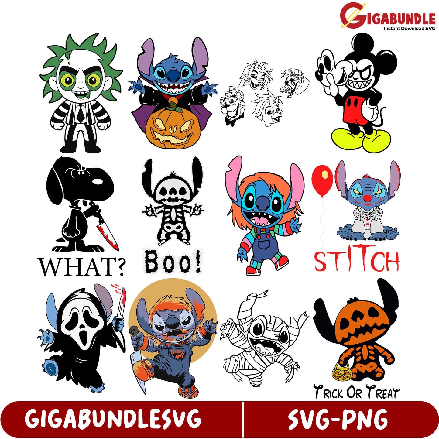 Spooktacular SVG Bundle Halloween Characters for Crafting Fun