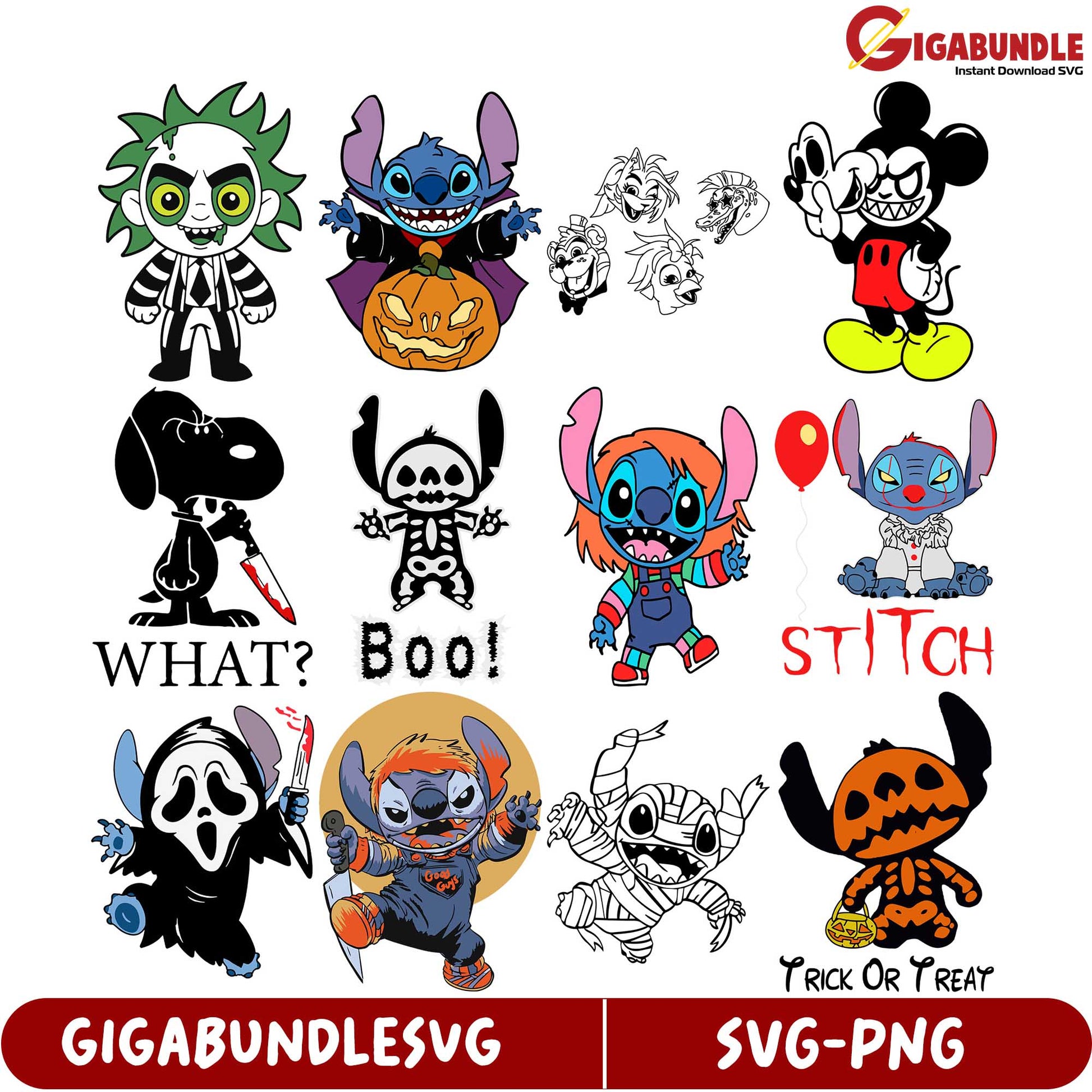 Spooktacular SVG Bundle Halloween Characters for Crafting Fun