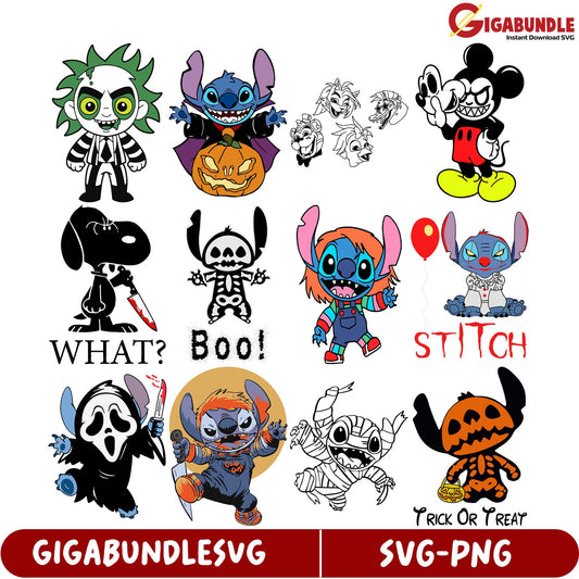 Spooktacular SVG Bundle Halloween Characters for Crafting Fun