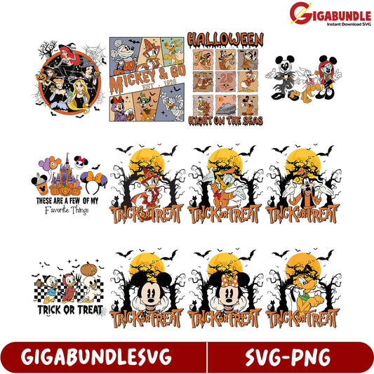 Spooktacular SVG Bundle Halloween Mickey & Friends Designs