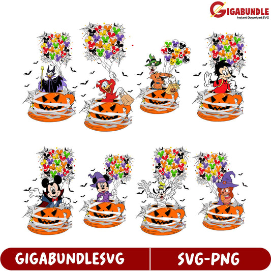 Spooky Halloween SVG Bundle with Pumpkin and Fun Characters