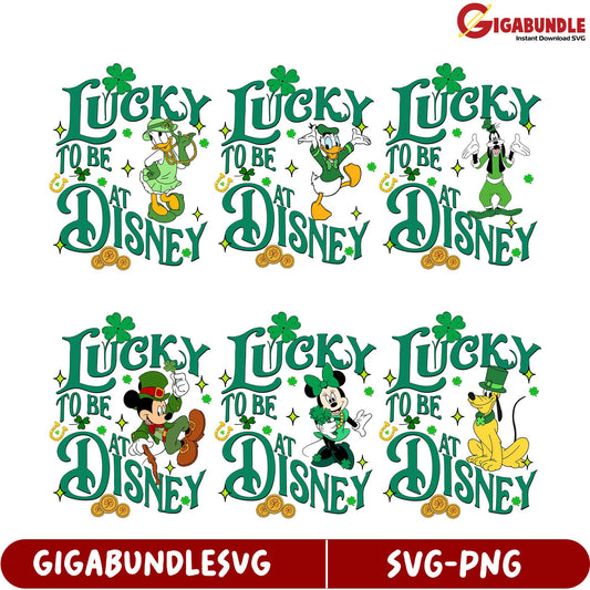 St. Patrick's Day Disney SVG Bundle - Lucky to Be at Disney