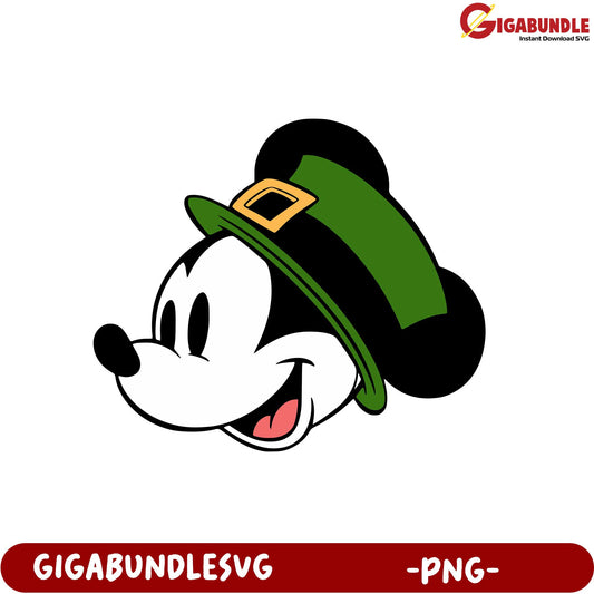 St. Patrick's Day Mickey Mouse PNG - Fun and Cheerful Design