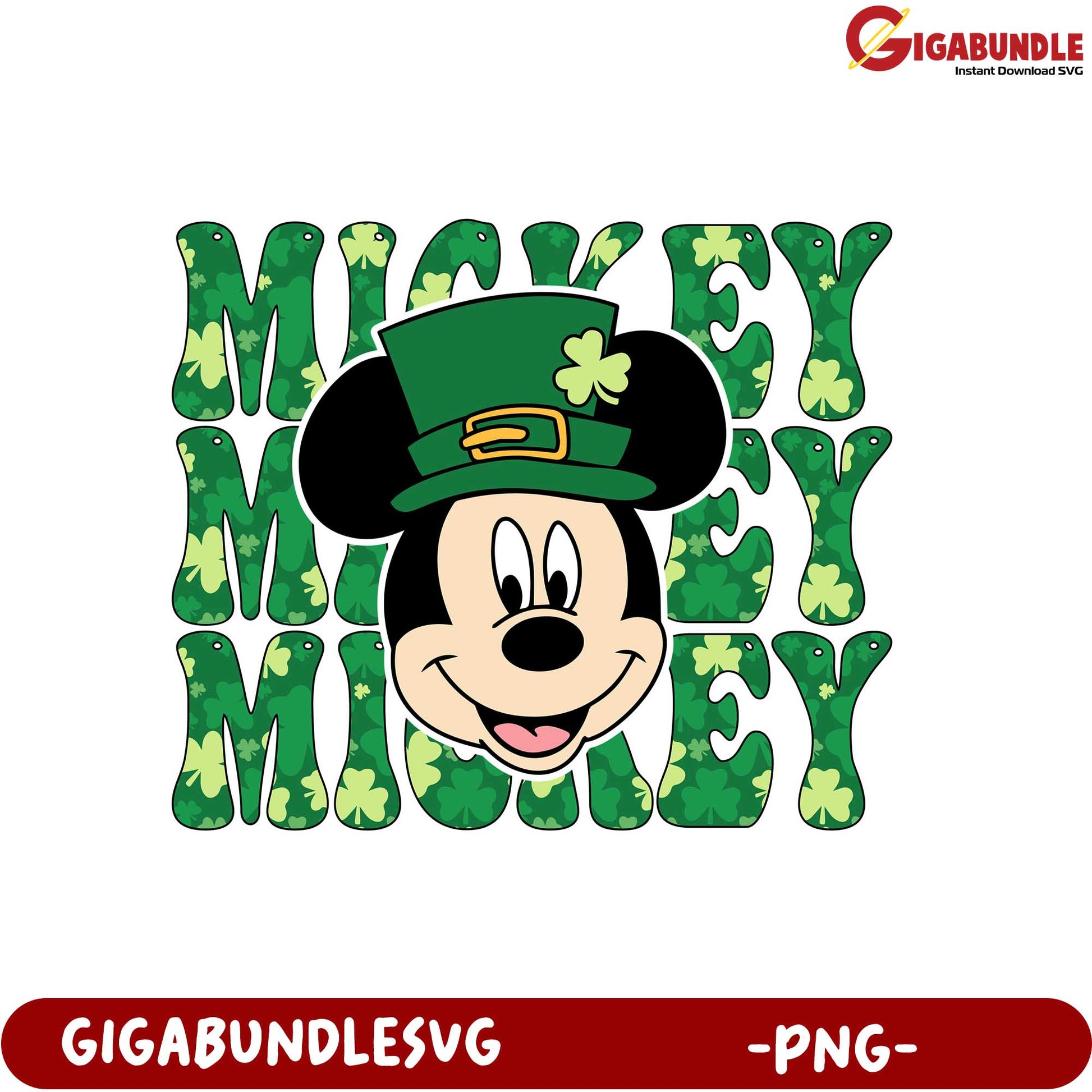 St. Patrick's Day Mickey Mouse PNG – Fun & Festive Design